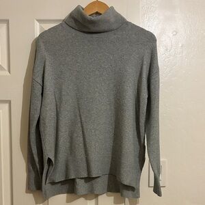 Banana Republic Heather Gray Cowl Neck Sweater